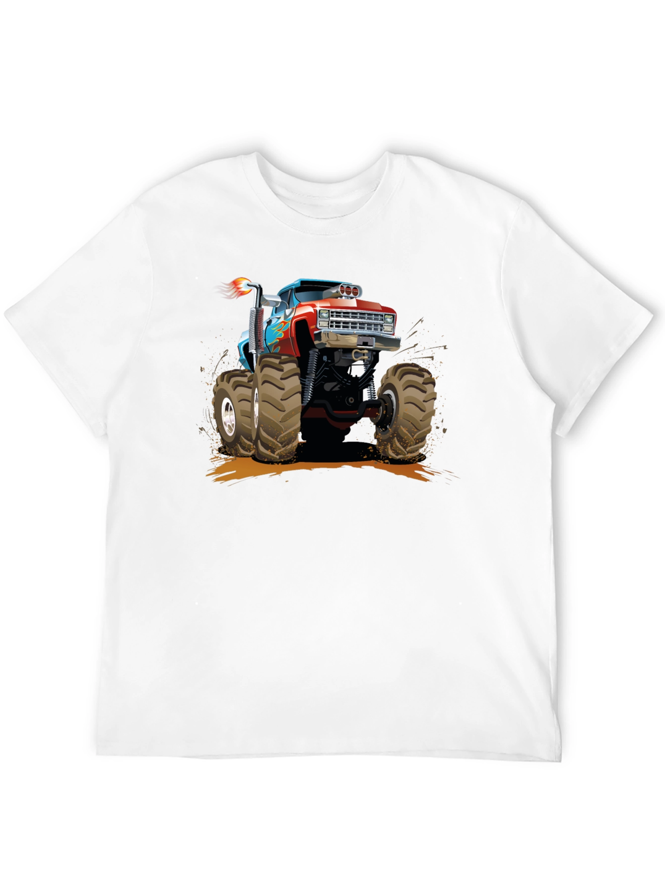 Monster Truck Graphic Tee - Black Cotton T-Shirt