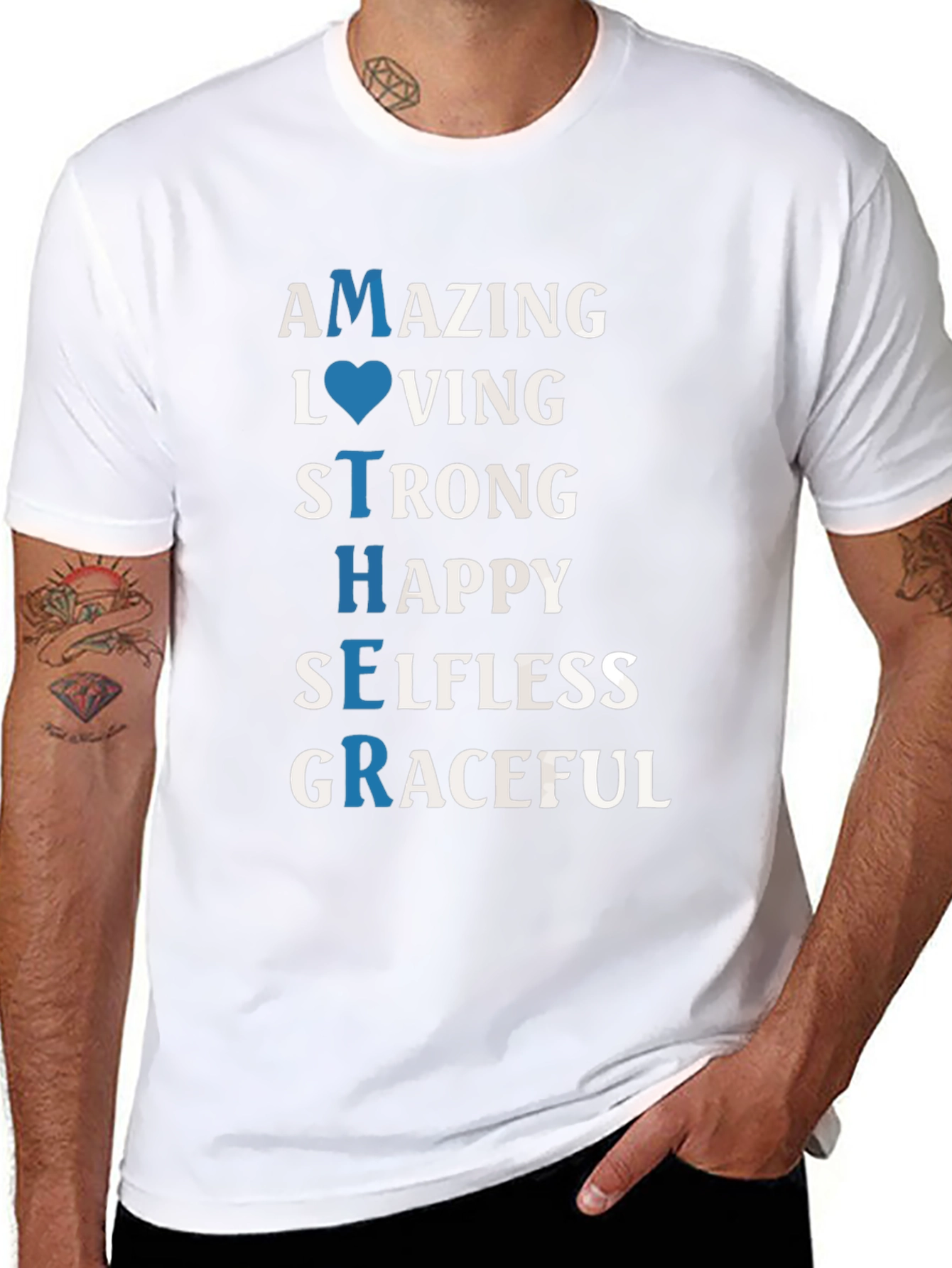 Mother Definition Graphic T-Shirt - Amazing Loving Strong