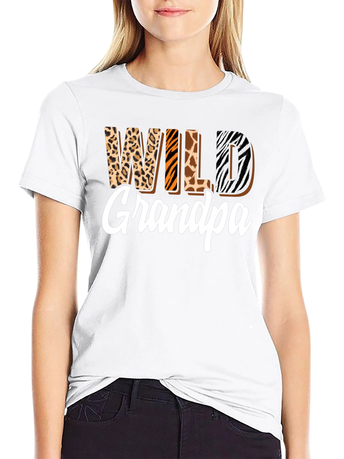 Wild Grandpa Animal Print T-Shirt