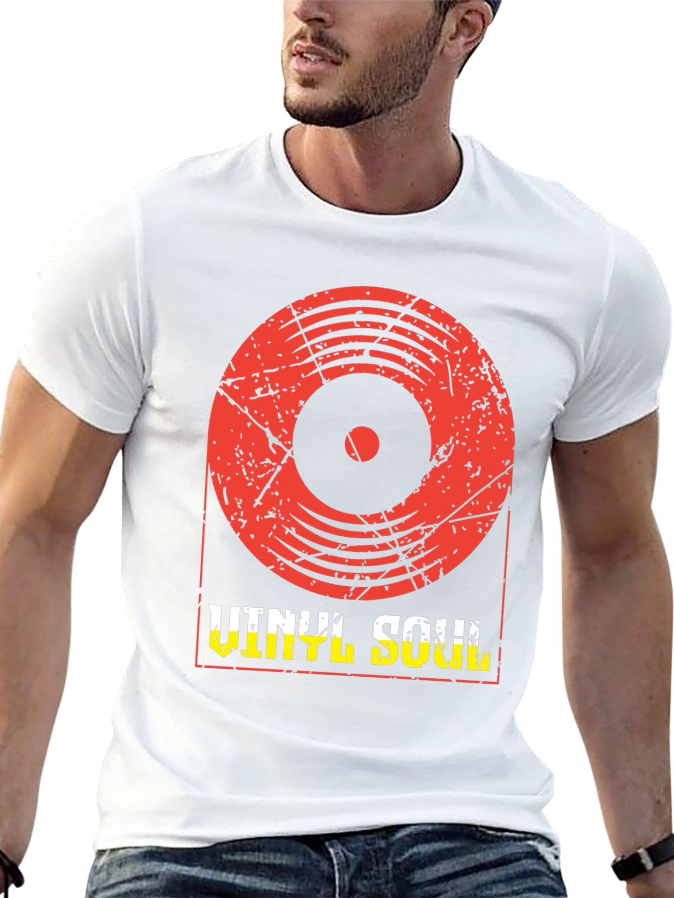 Vinyl Soul Graphic T-Shirt - Retro Music Tee