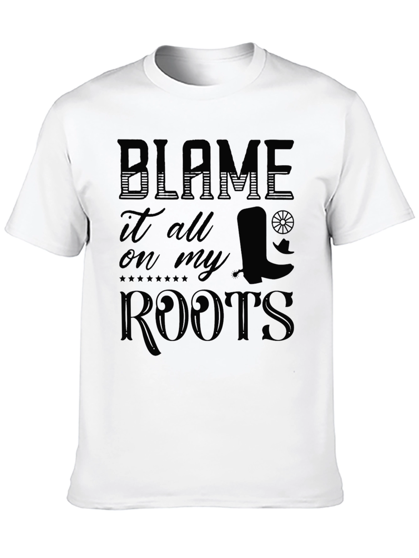 Blame It On My Roots Graphic T-Shirt