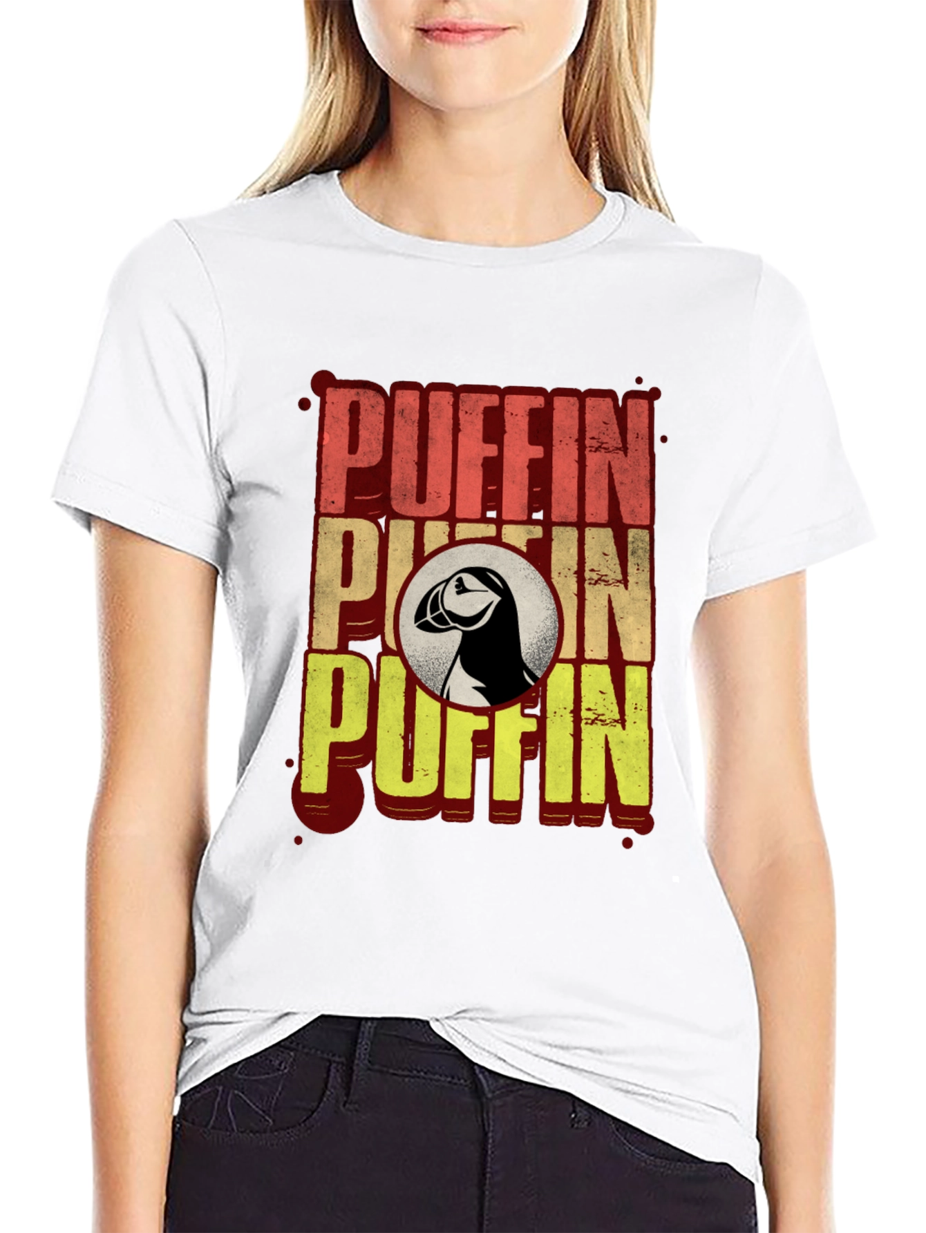 Puffin Graphic T-Shirt - Black