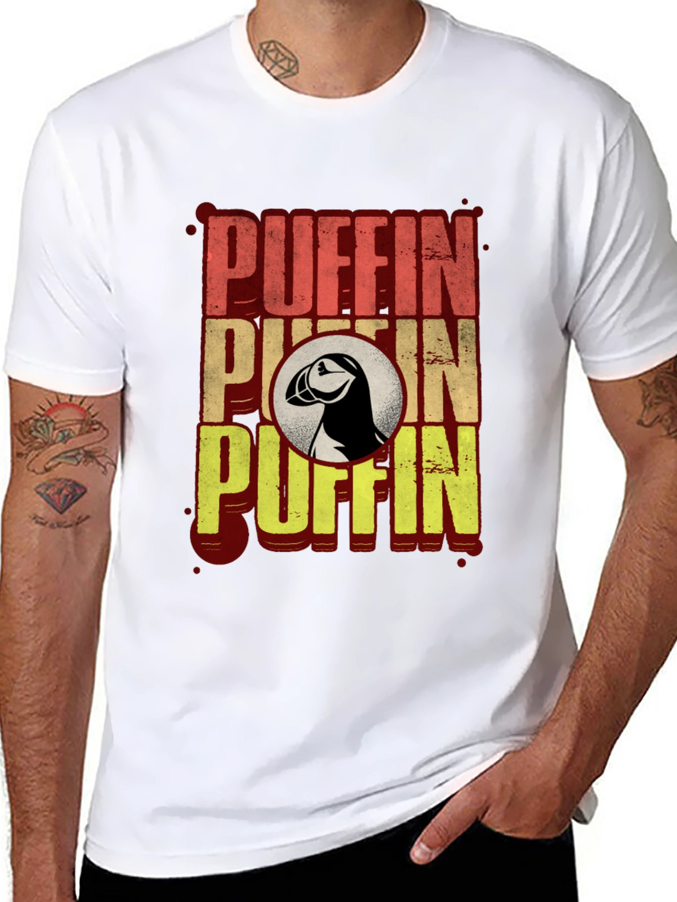 Puffin Graphic T-Shirt - Black