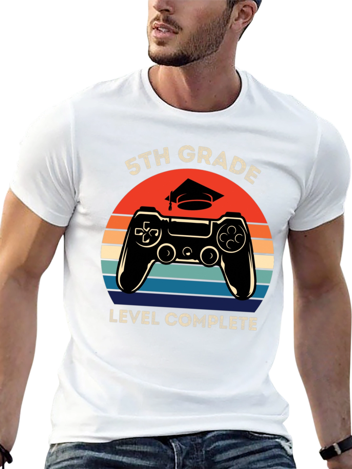 5th Grade Level Complete Gamer T-Shirt Graduation Gift