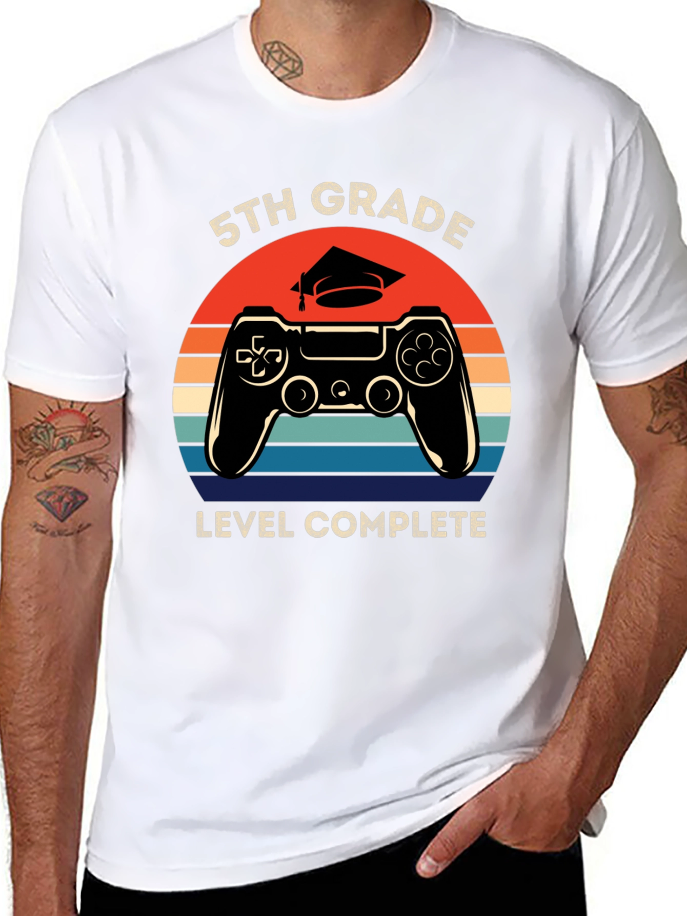 5th Grade Level Complete Gamer T-Shirt Graduation Gift
