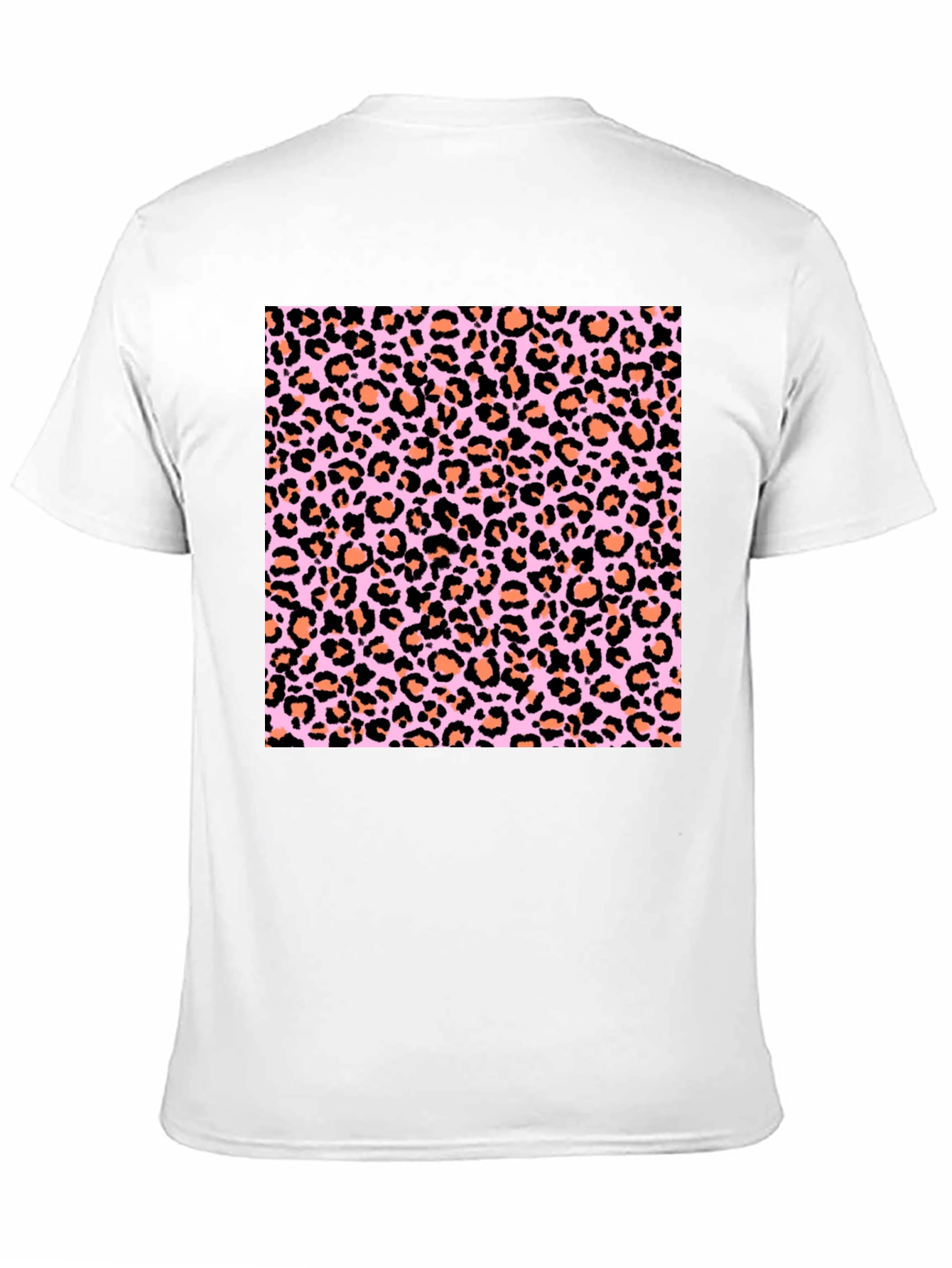 Leopard Print Tee - Fashionable Black T-Shirt