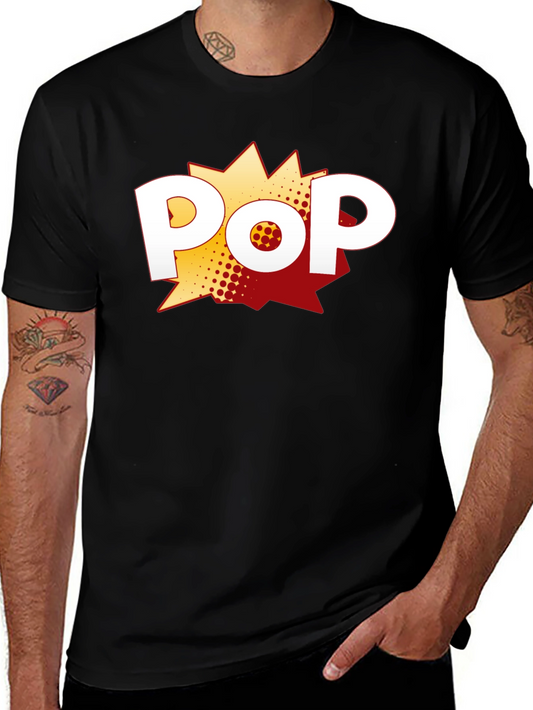 Pop Art Graphic Print T-Shirt - Classic Style