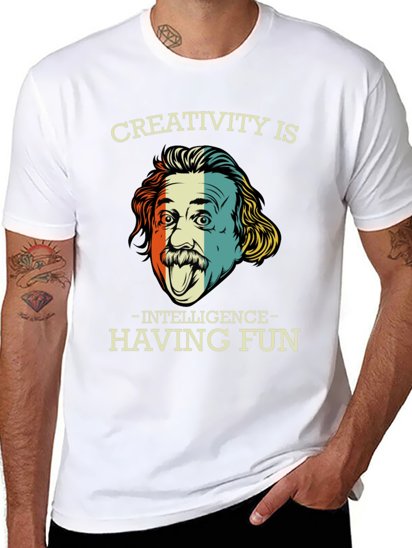 Creativity is Intelligence Funny Graphic T-Shirt
