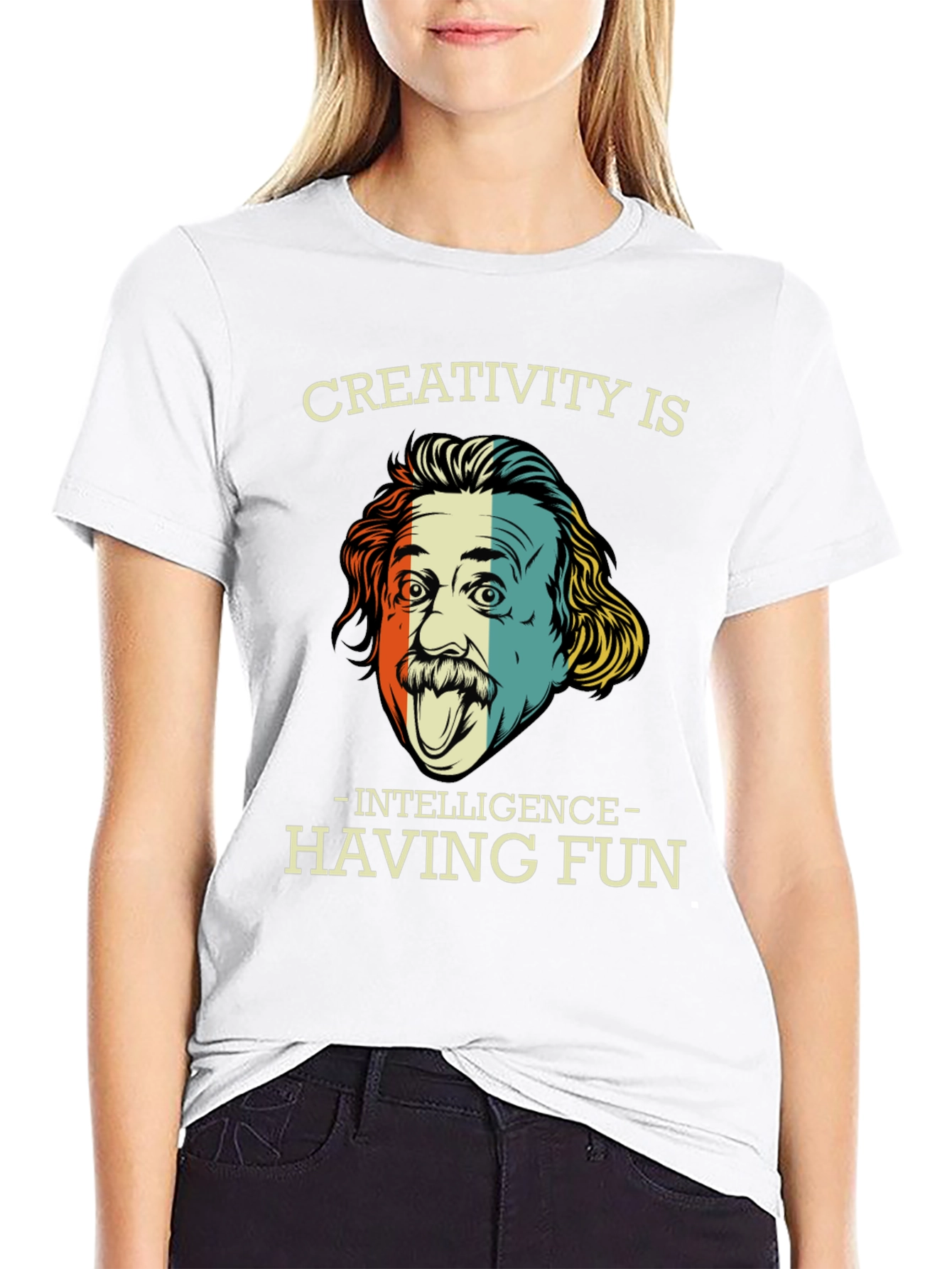 Creativity is Intelligence Funny Graphic T-Shirt