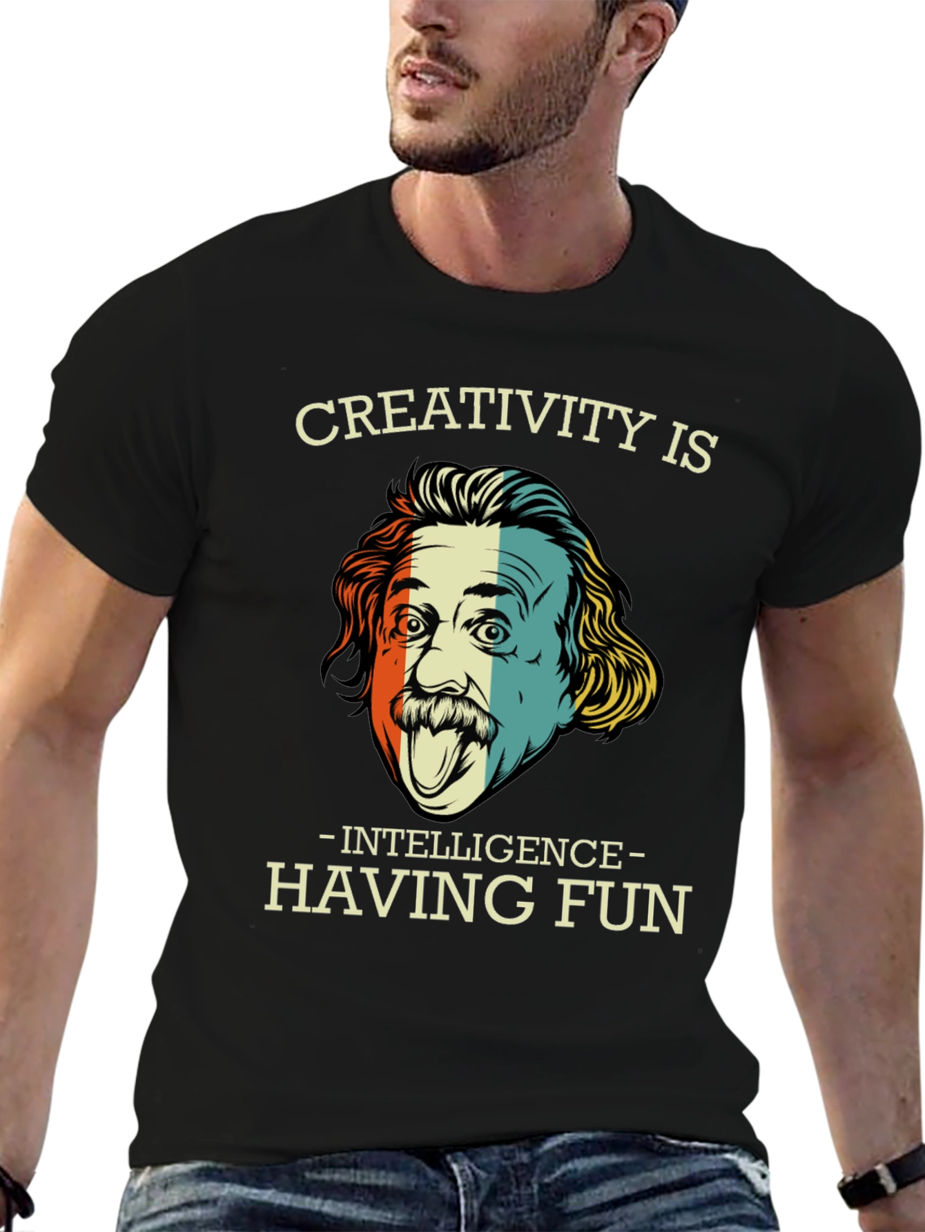Creativity is Intelligence Funny Graphic T-Shirt