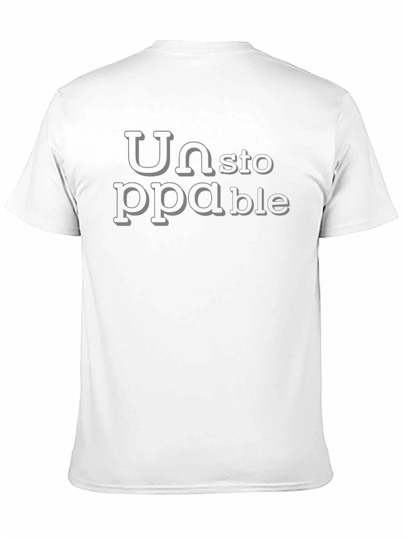 Unstoppable Graphic Print Black T-Shirt