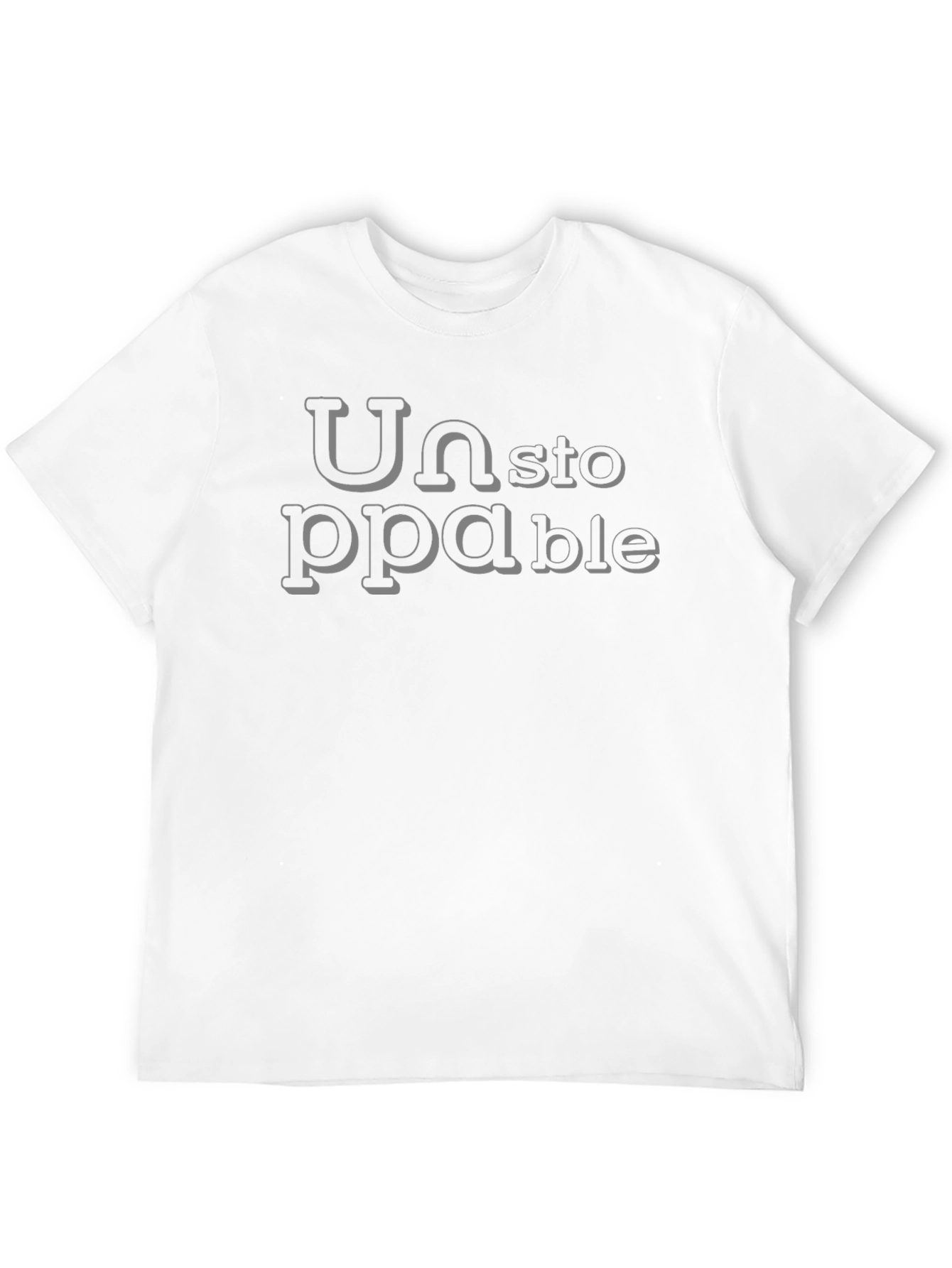 Unstoppable Graphic Print Black T-Shirt