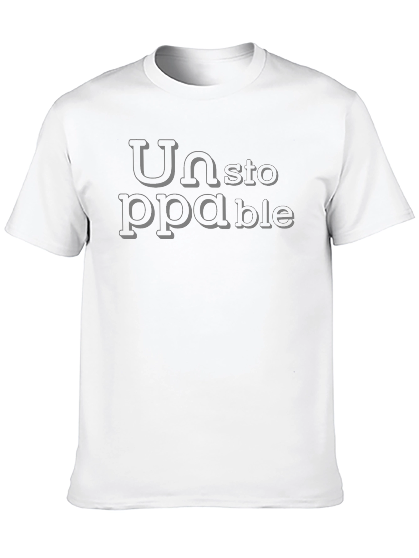 Unstoppable Graphic Print Black T-Shirt