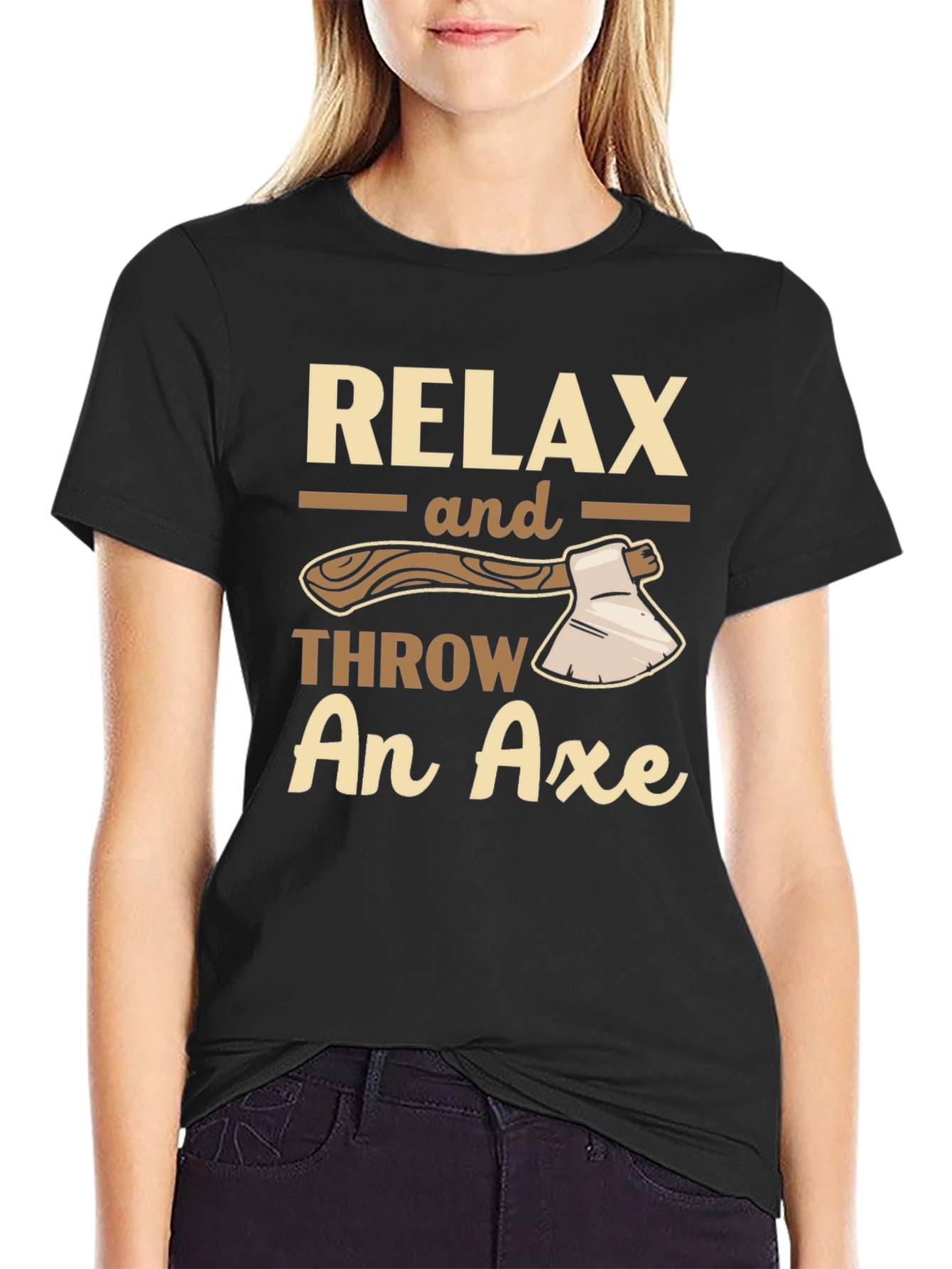 Relax and Throw An Axe Graphic T-Shirt
