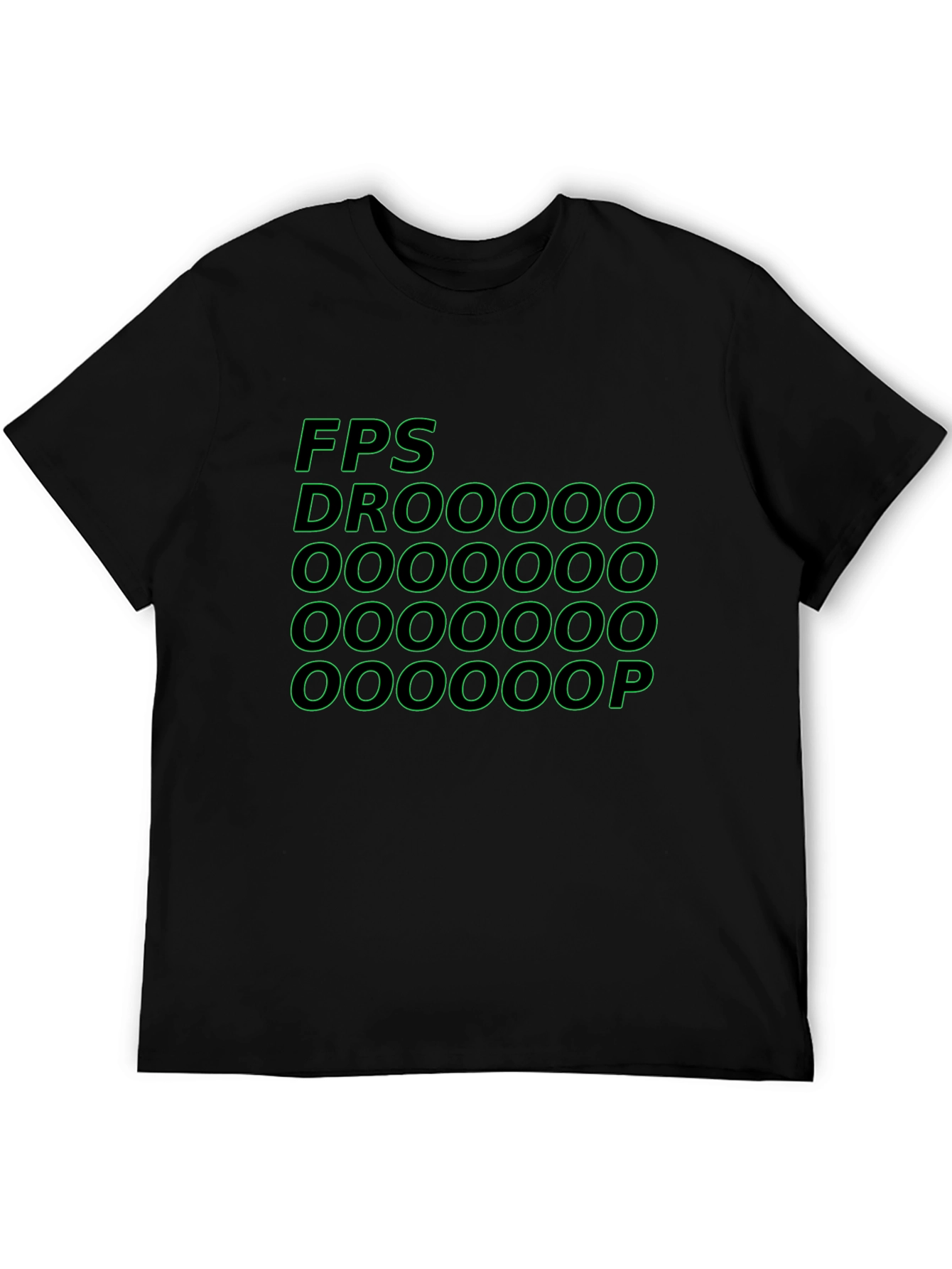 FPS Droooop Black Graphic T-Shirt