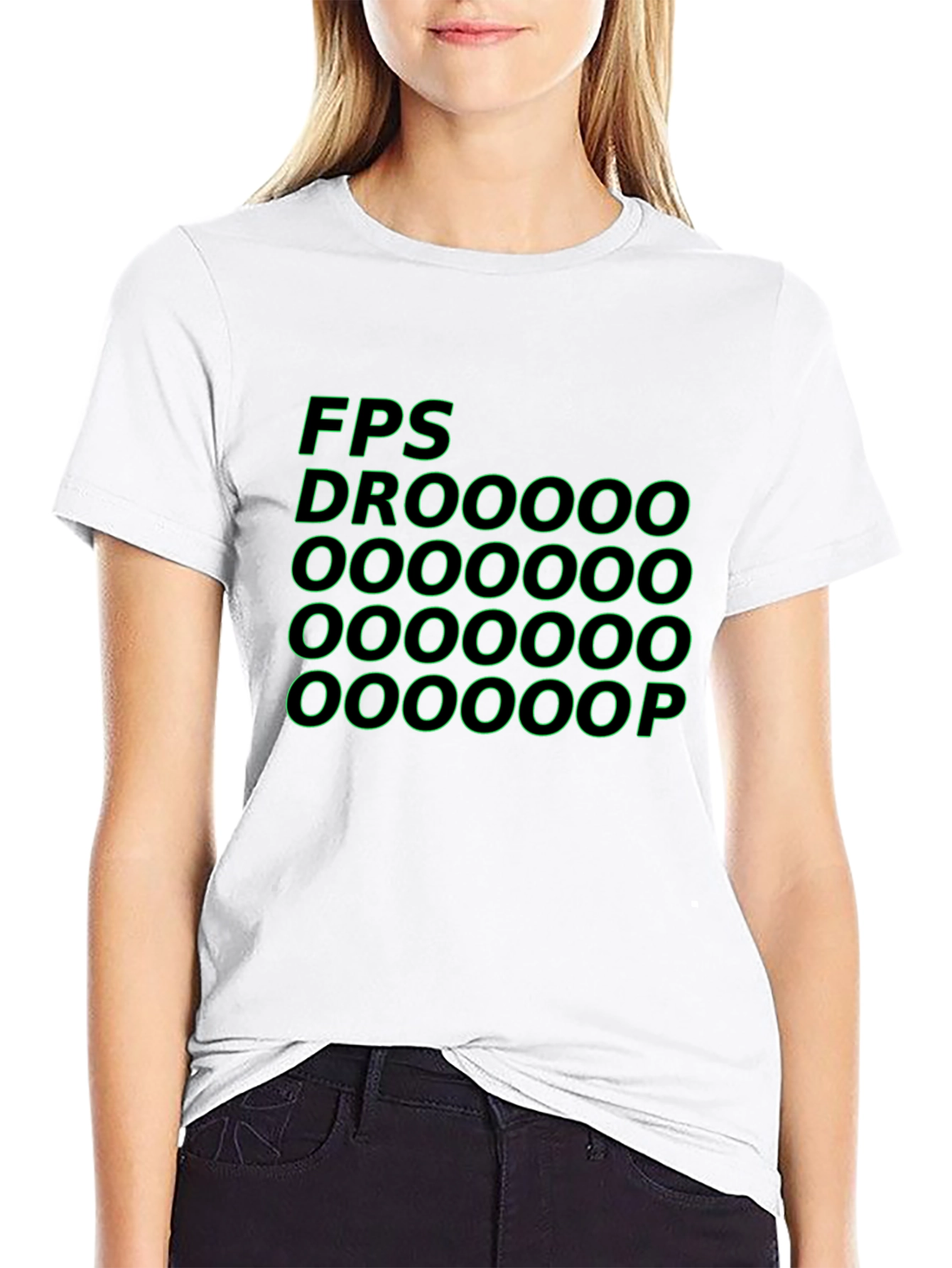 FPS Droooop Black Graphic T-Shirt