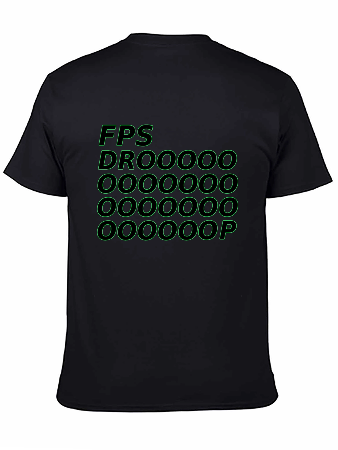 FPS Droooop Black Graphic T-Shirt