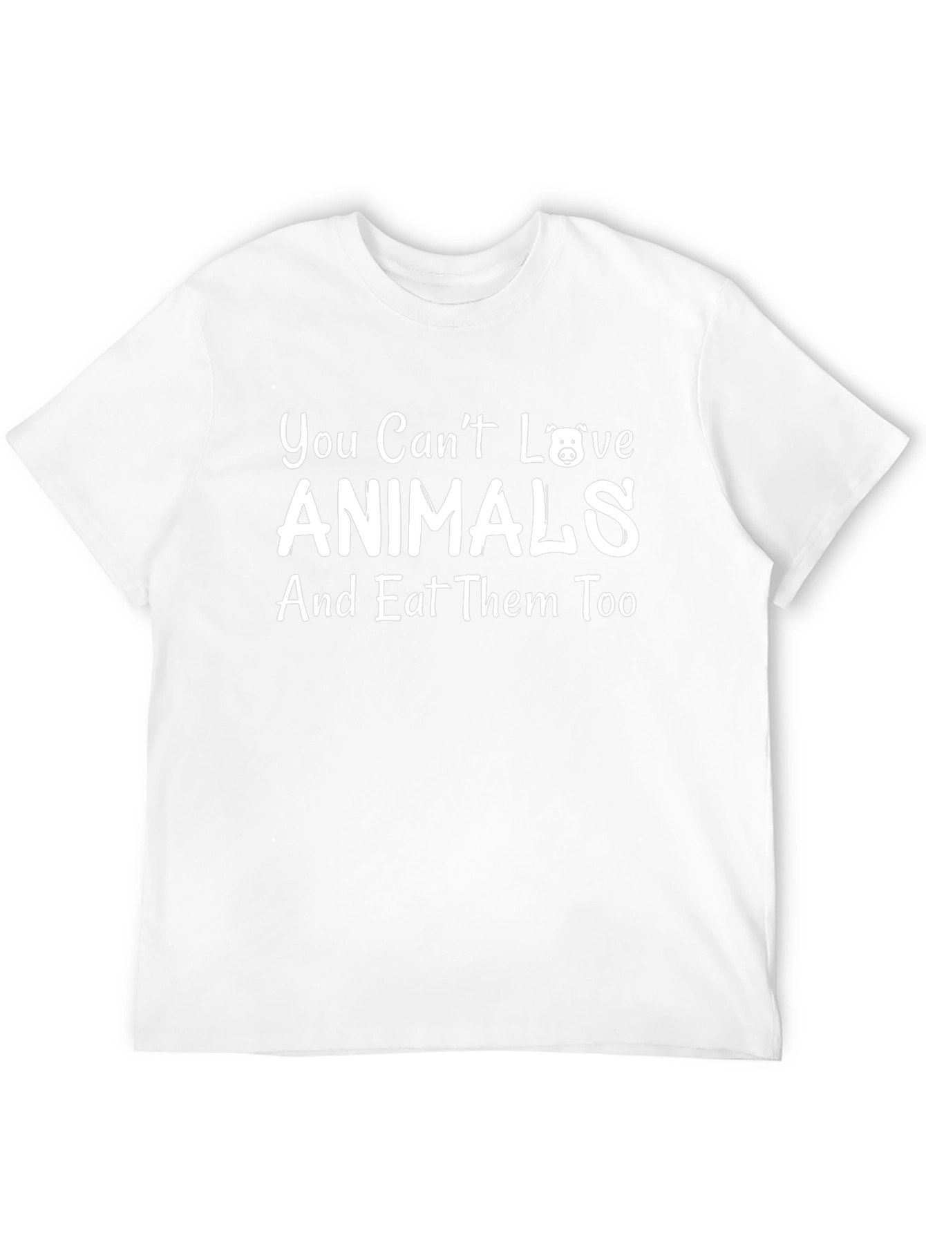 Vegan T-Shirt: Love Animals Dont Eat Them