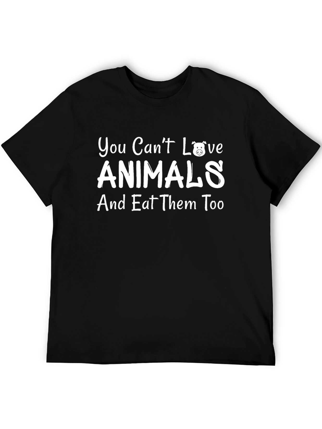 Vegan T-Shirt: Love Animals Dont Eat Them
