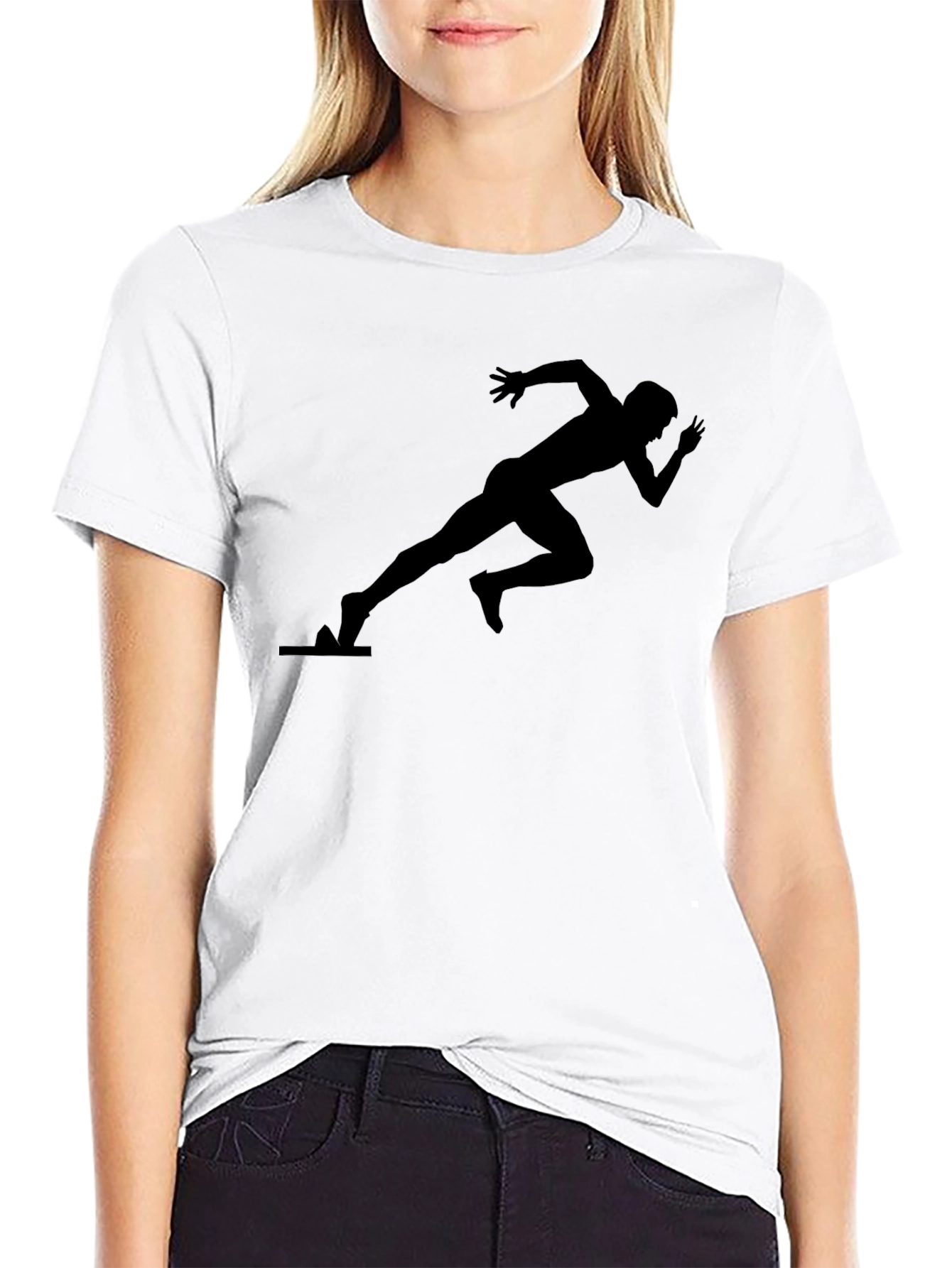 Black Runner T-Shirt - Sprint to Style