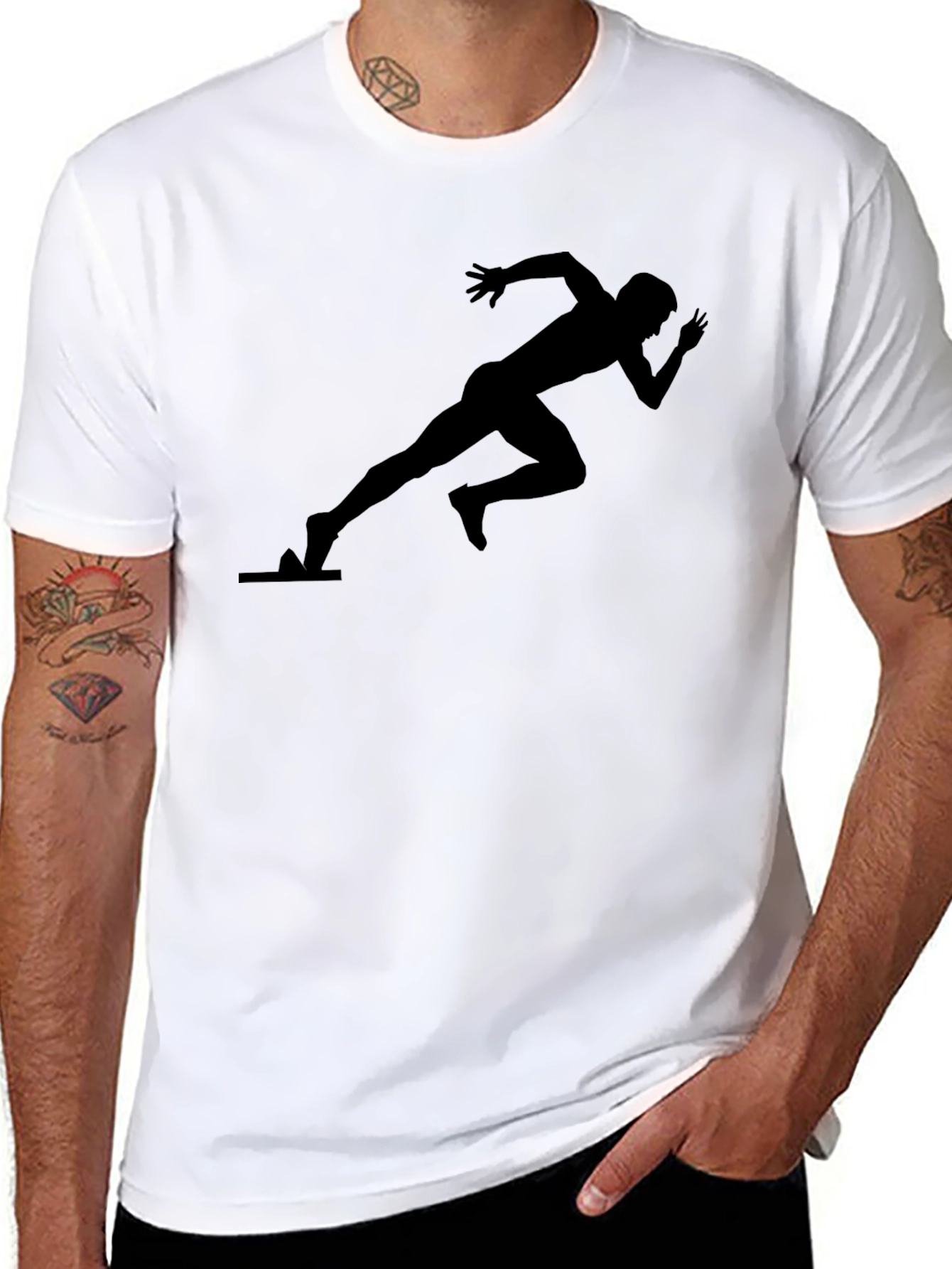 Black Runner T-Shirt - Sprint to Style