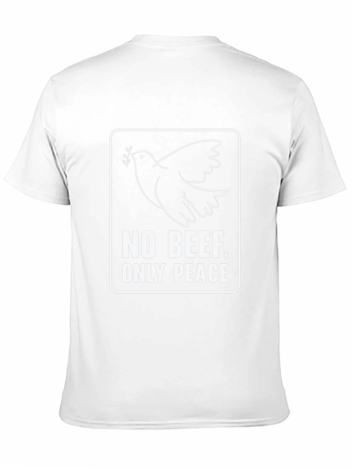 No Beef Only Peace Black T-Shirt