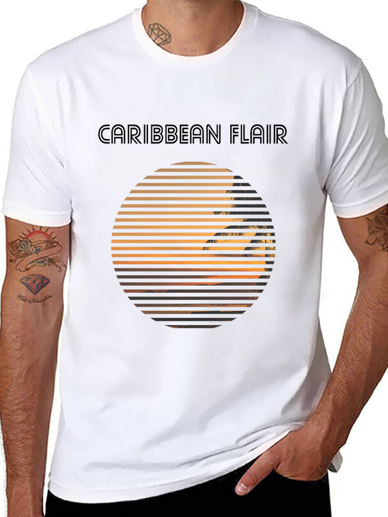 Caribbean Flair Graphic T-Shirt