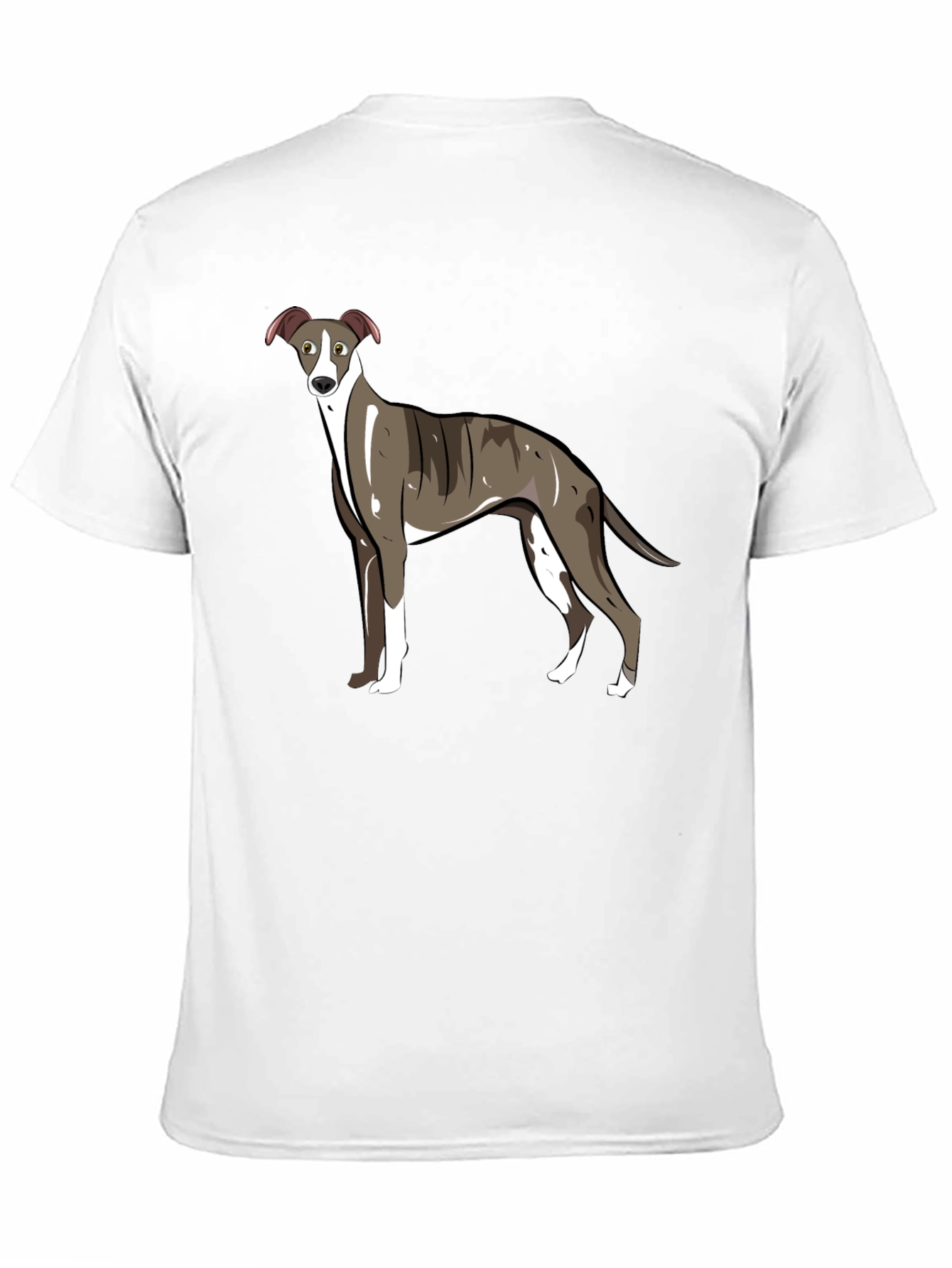Whippet Dog Graphic T-Shirt - Unisex Black Tee