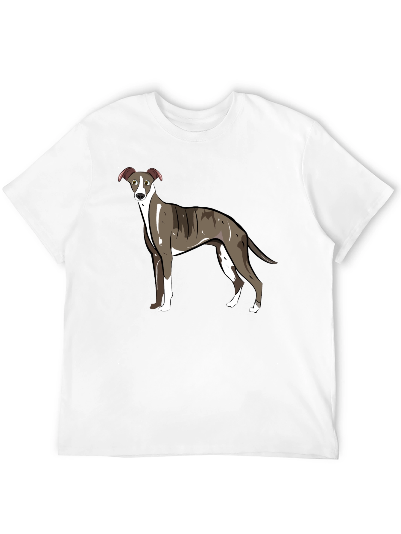 Whippet Dog Graphic T-Shirt - Unisex Black Tee