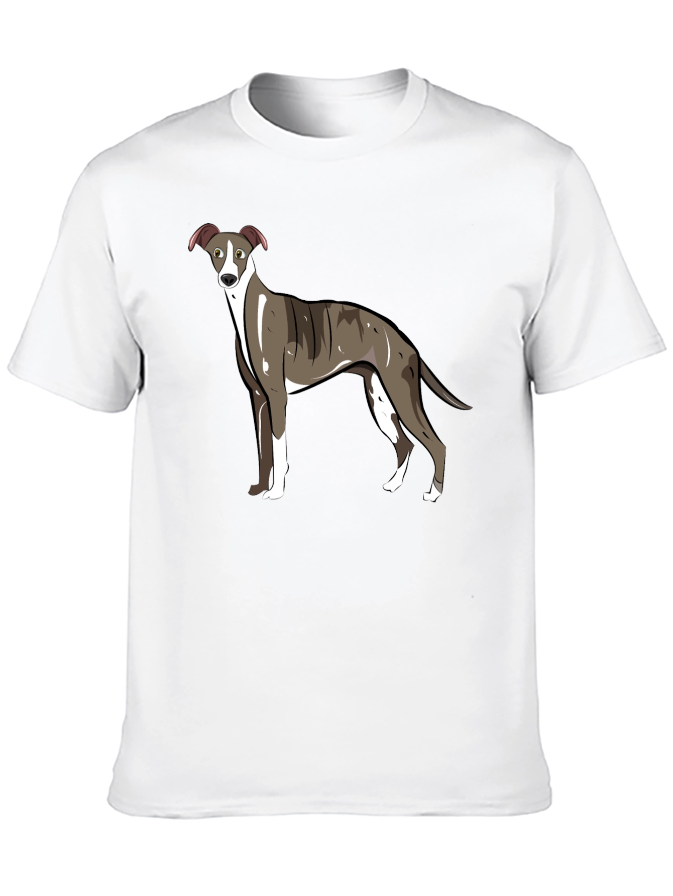 Whippet Dog Graphic T-Shirt - Unisex Black Tee