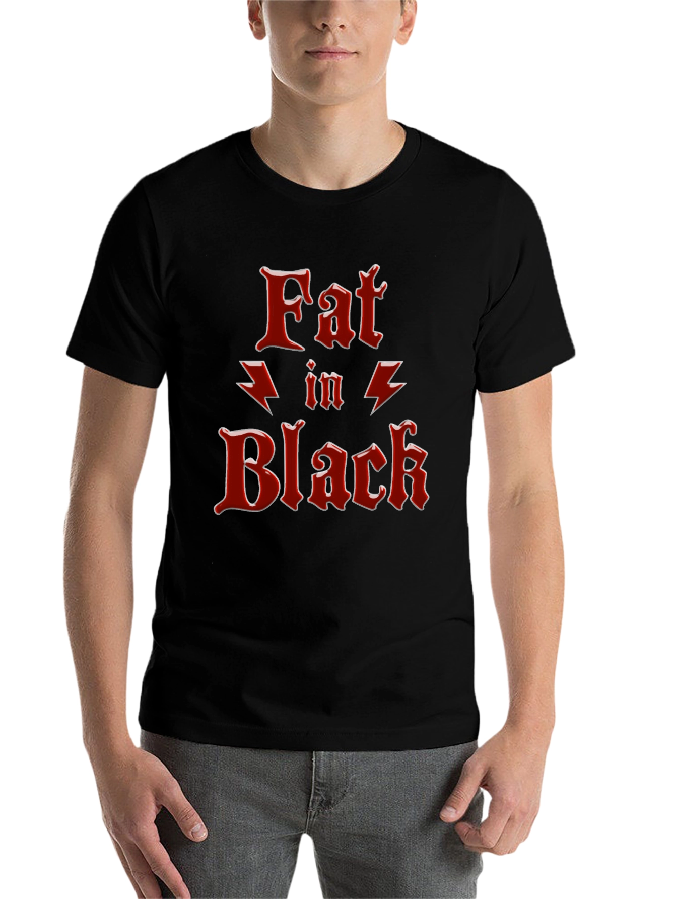 Fat In Black Graphic T-Shirt
