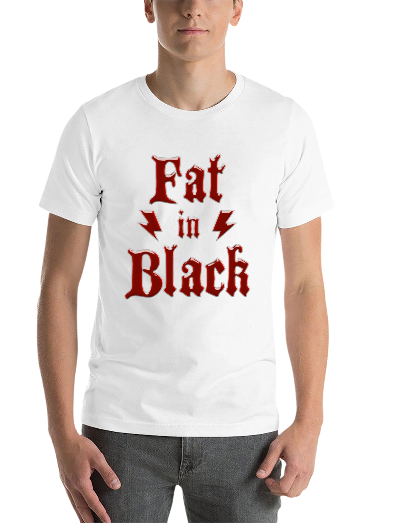 Fat In Black Graphic T-Shirt