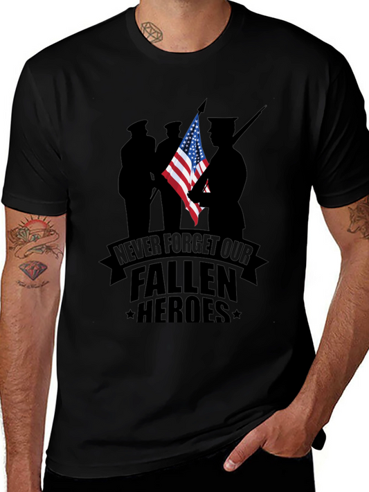 Never Forget Fallen Heroes Graphic Tee