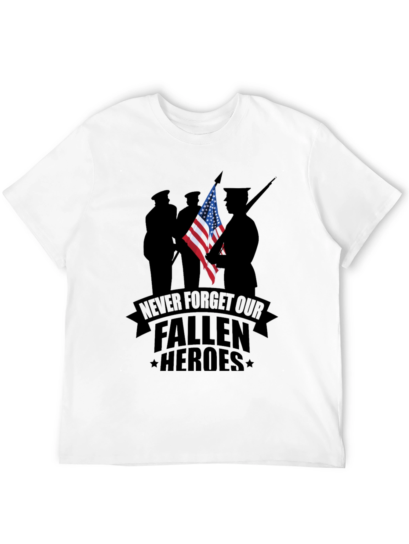 Never Forget Fallen Heroes Graphic Tee