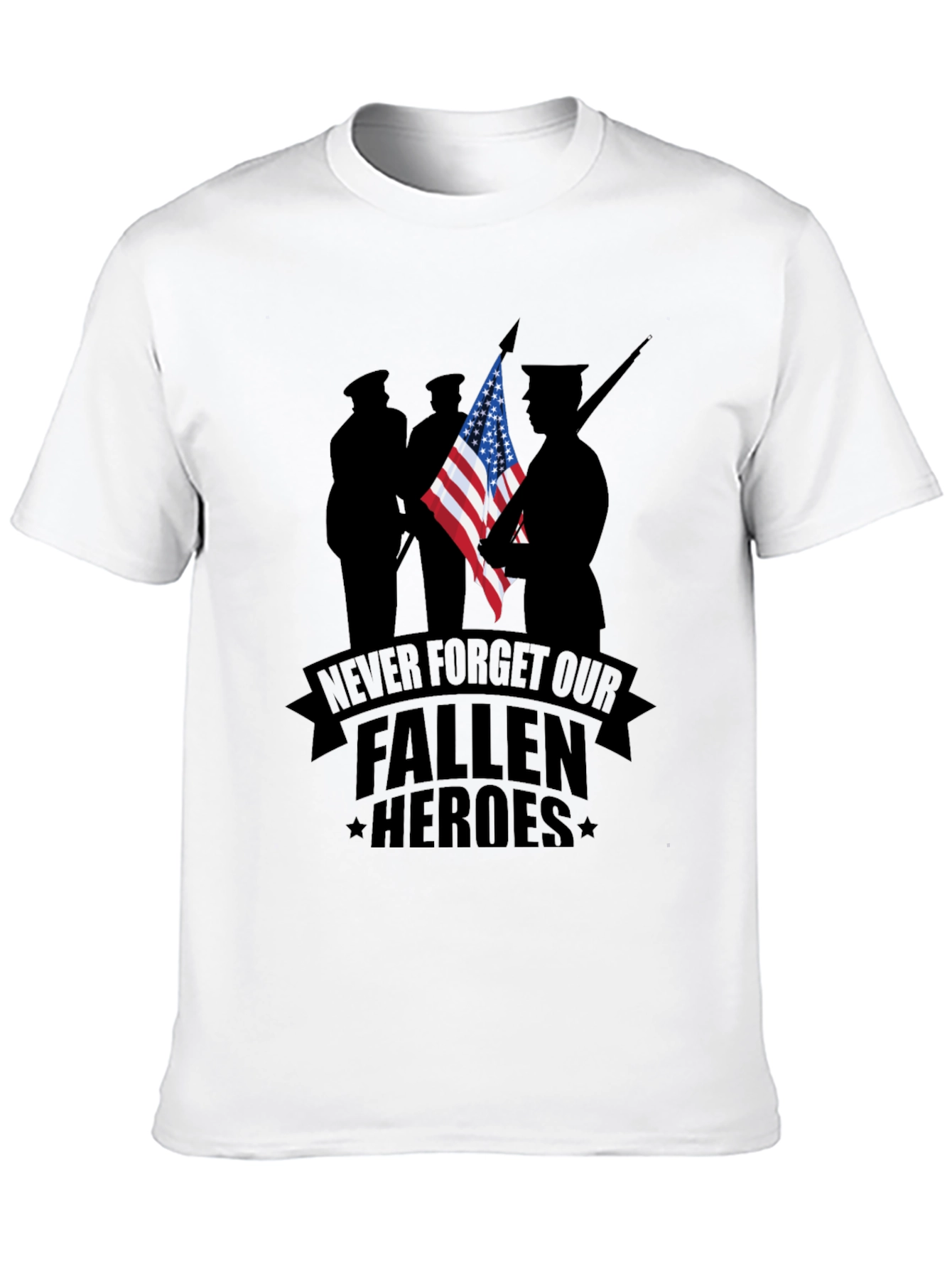 Never Forget Fallen Heroes Graphic Tee