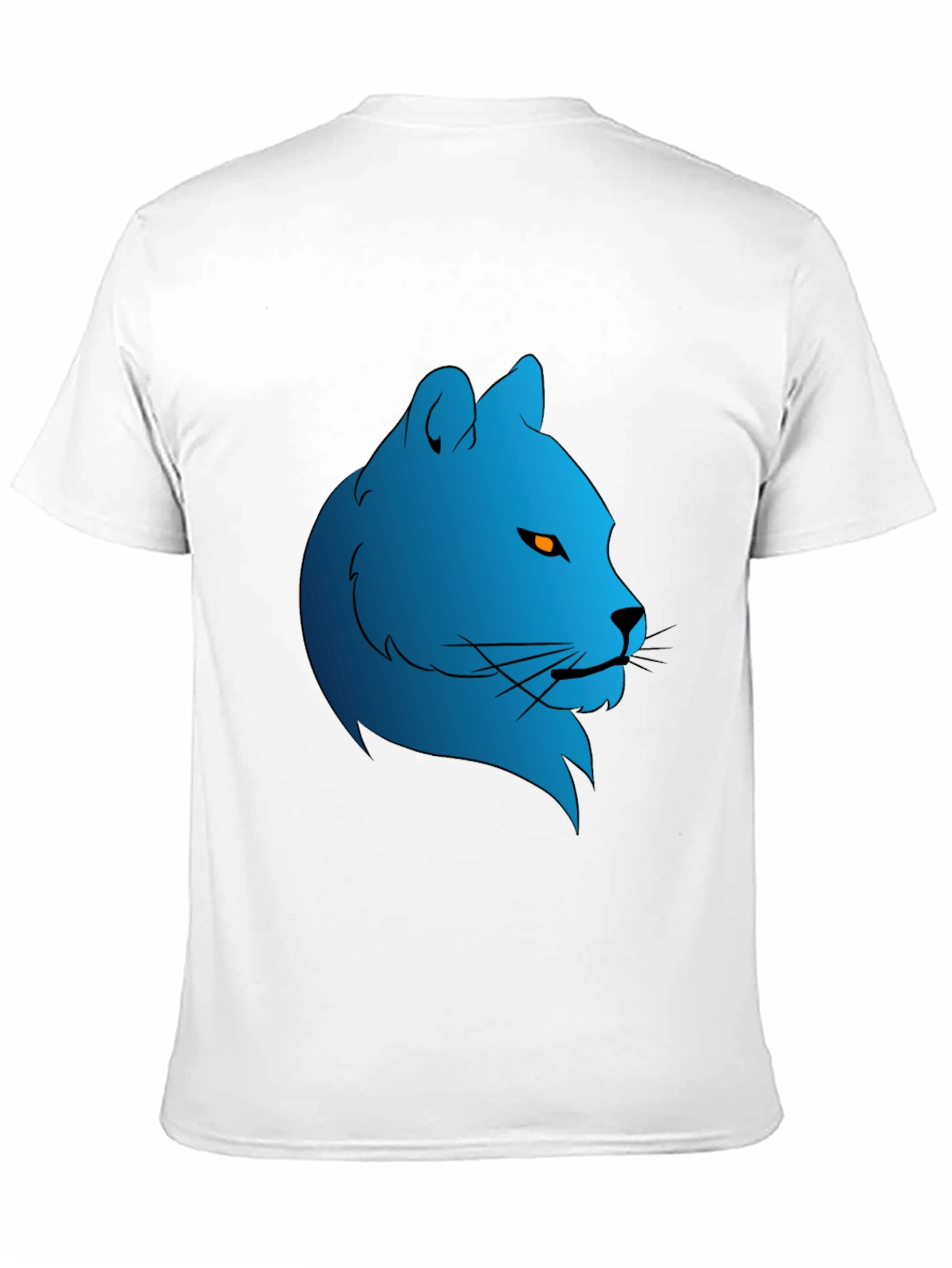 Blue Lion Graphic Black Tee - Stylish & Unique