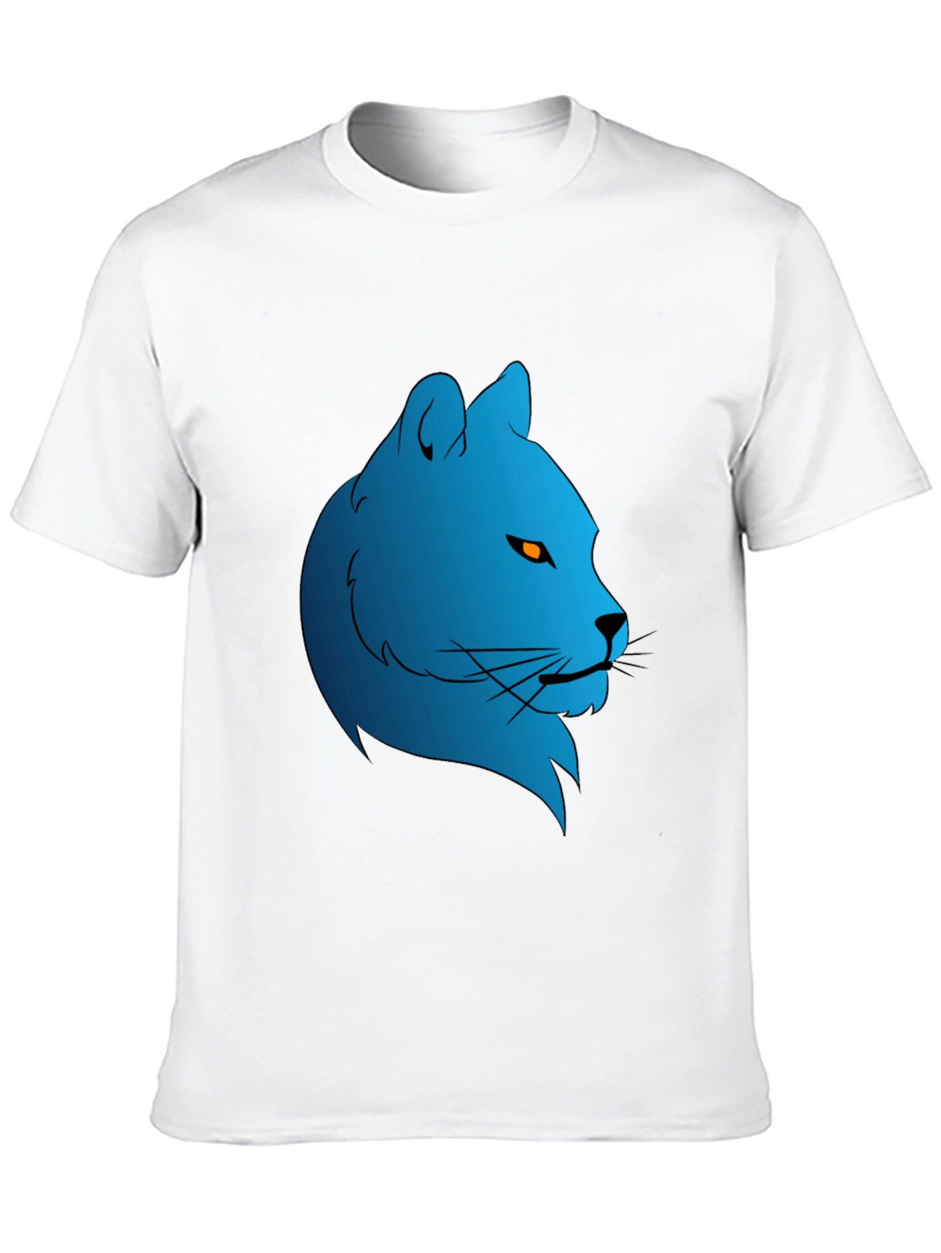 Blue Lion Graphic Black Tee - Stylish & Unique