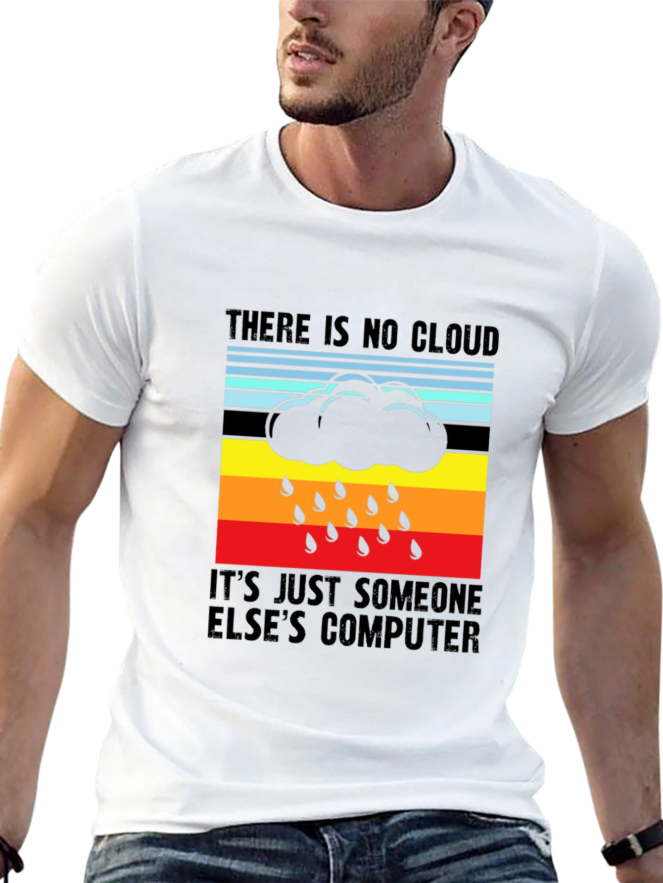 There is No Cloud Funny IT T-Shirt