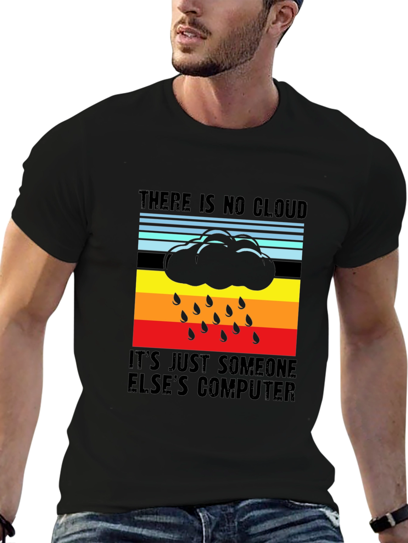 There is No Cloud Funny IT T-Shirt