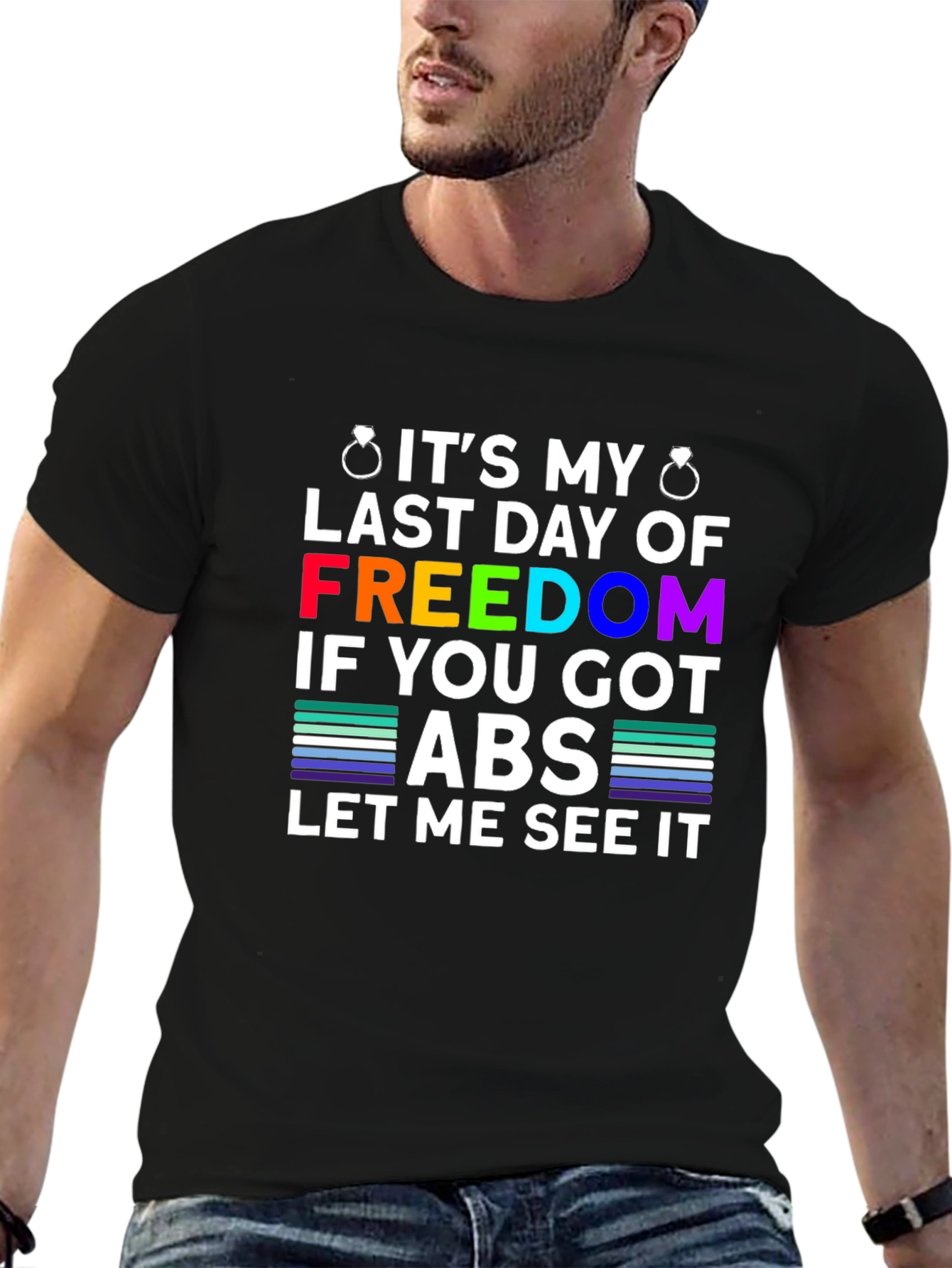 Bachelor Party Freedom Abs T-Shirt