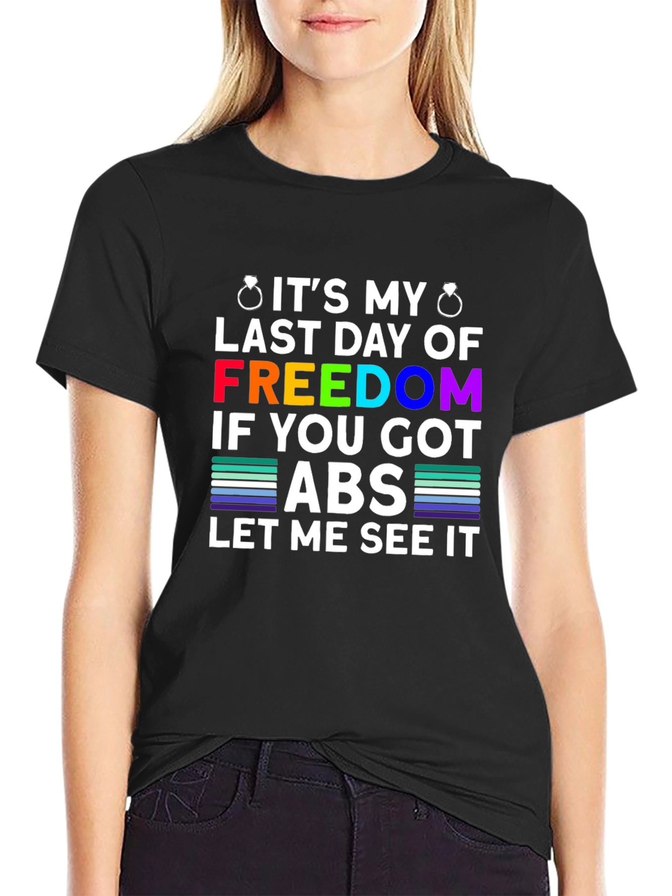 Bachelor Party Freedom Abs T-Shirt