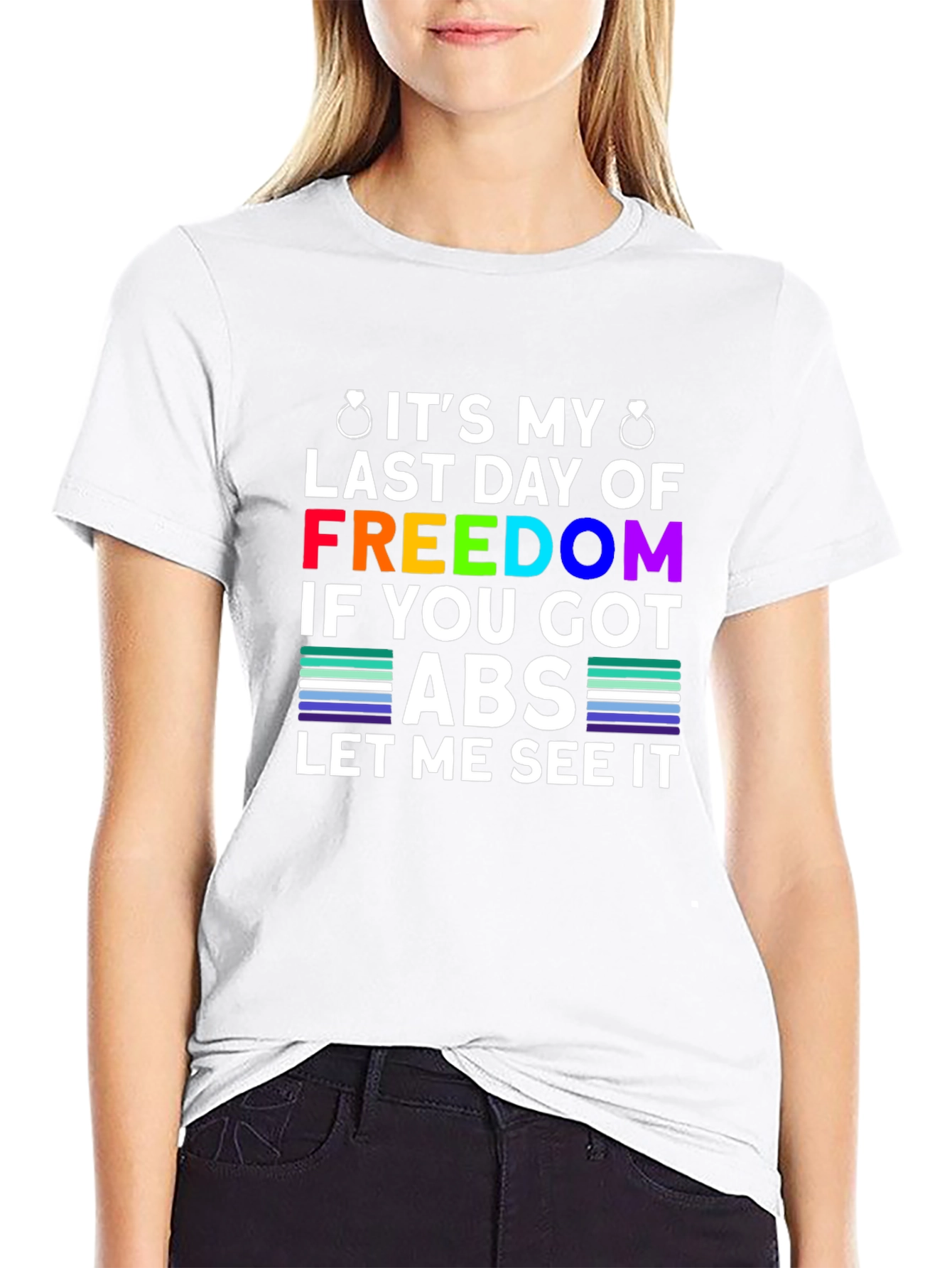 Bachelor Party Freedom Abs T-Shirt