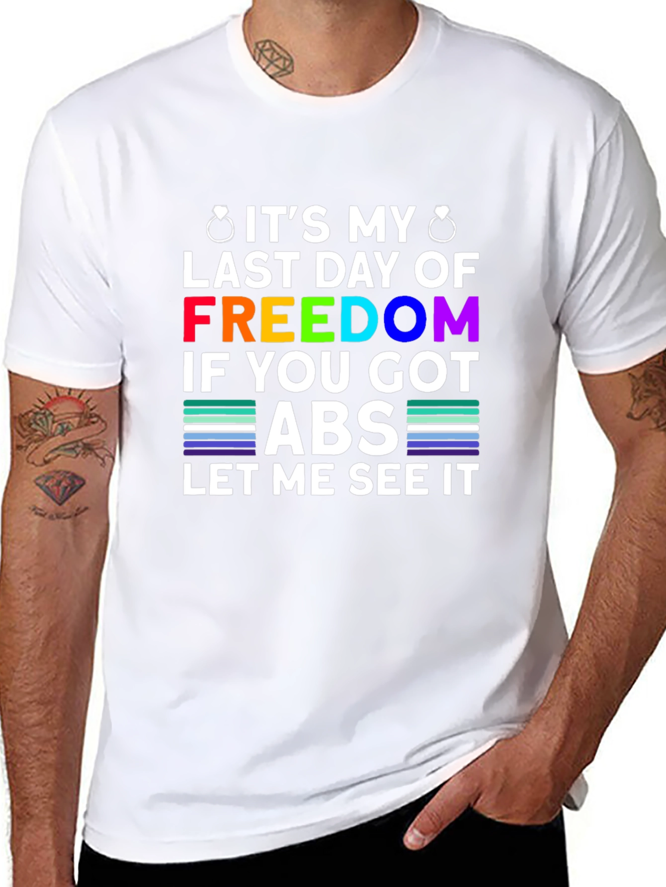 Bachelor Party Freedom Abs T-Shirt