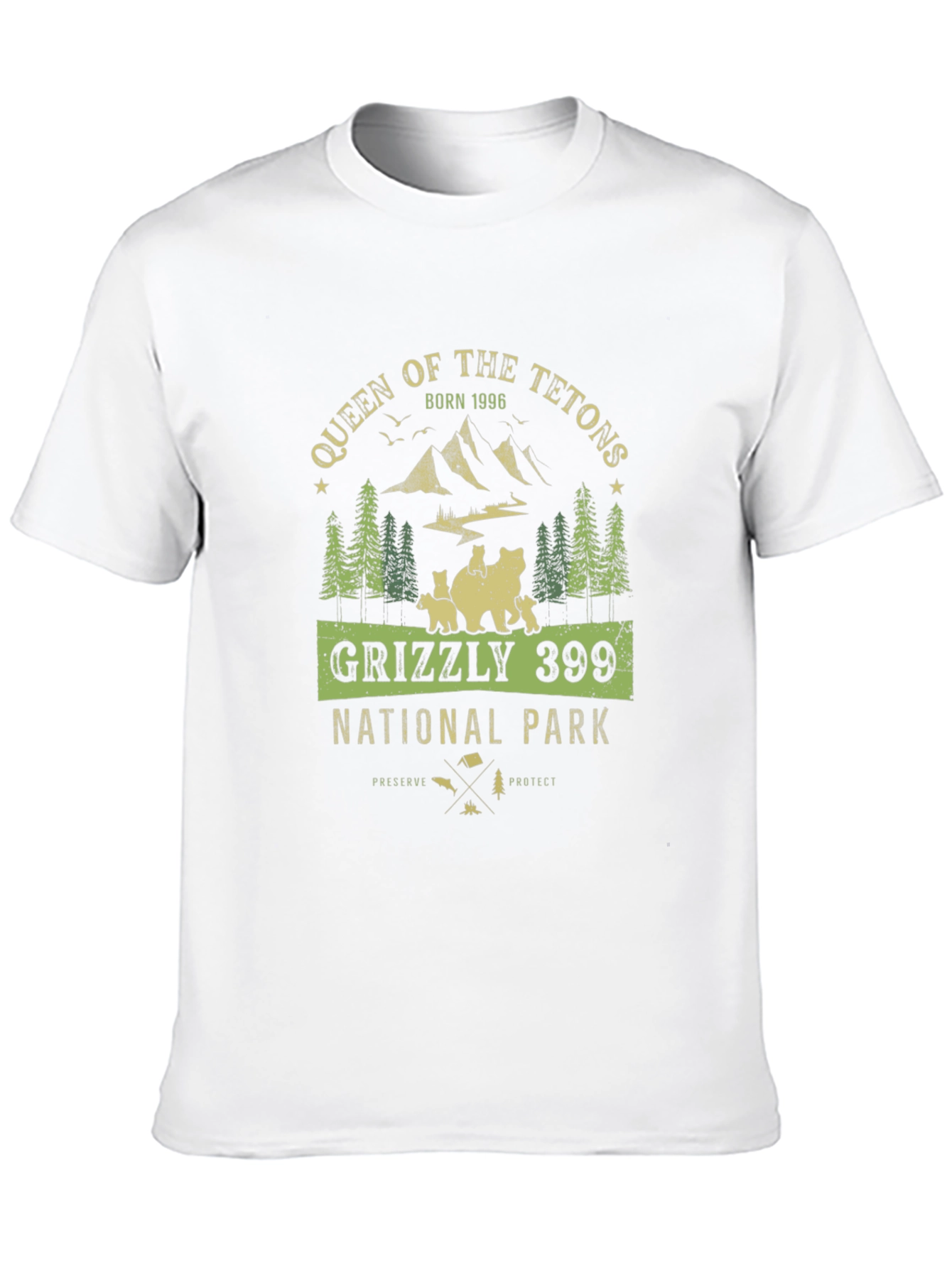 Queen of the Tetons Grizzly 399 National Park Tee