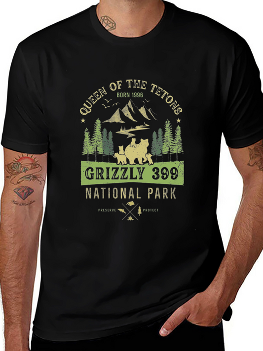 Queen of the Tetons Grizzly 399 National Park Tee