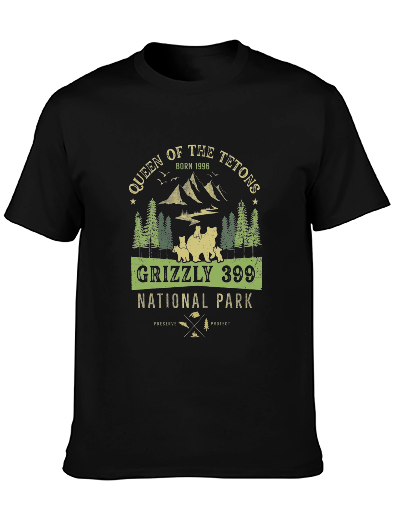Queen of the Tetons Grizzly 399 National Park Tee