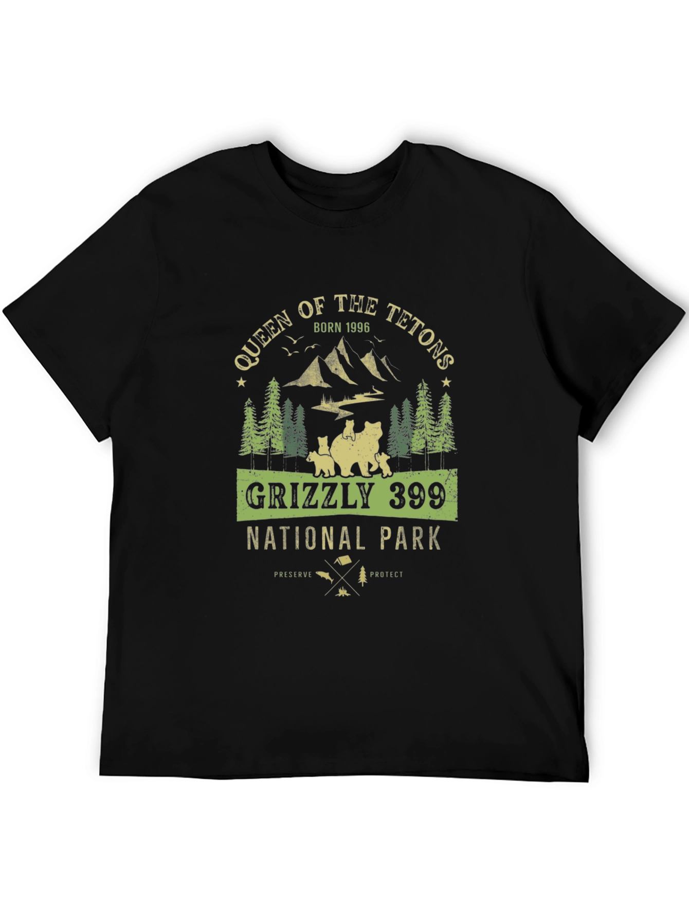 Queen of the Tetons Grizzly 399 National Park Tee