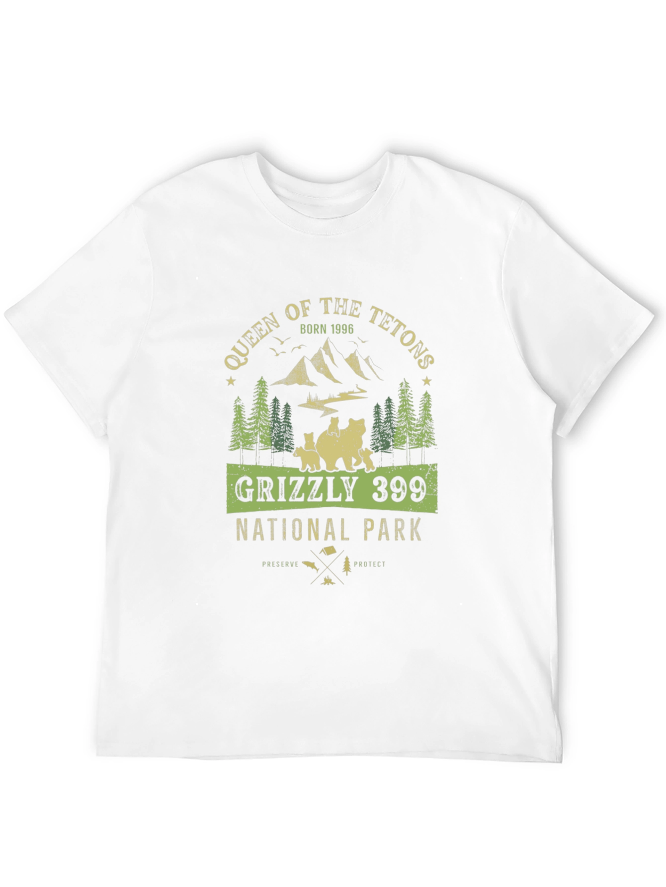 Queen of the Tetons Grizzly 399 National Park Tee