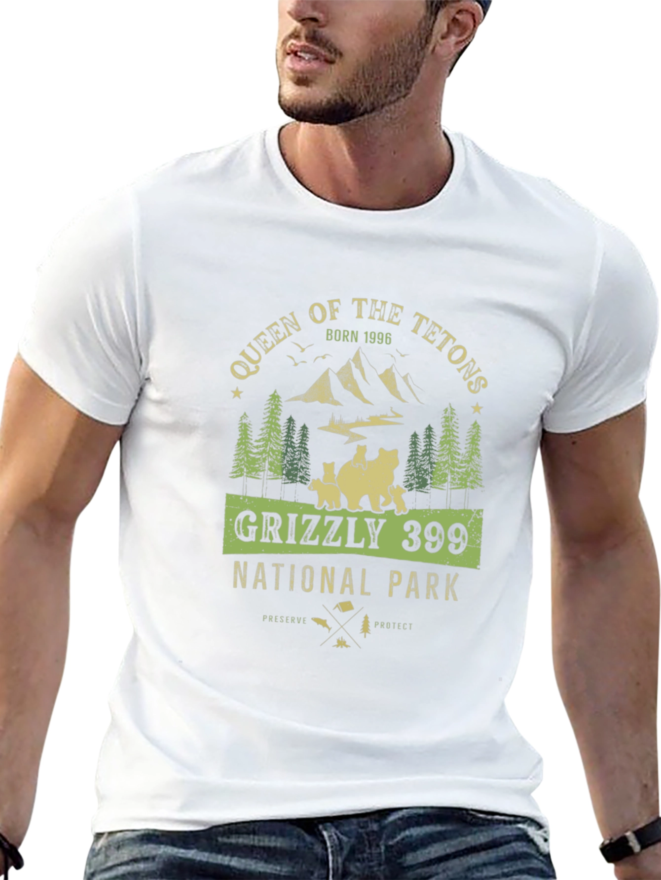 Queen of the Tetons Grizzly 399 National Park Tee