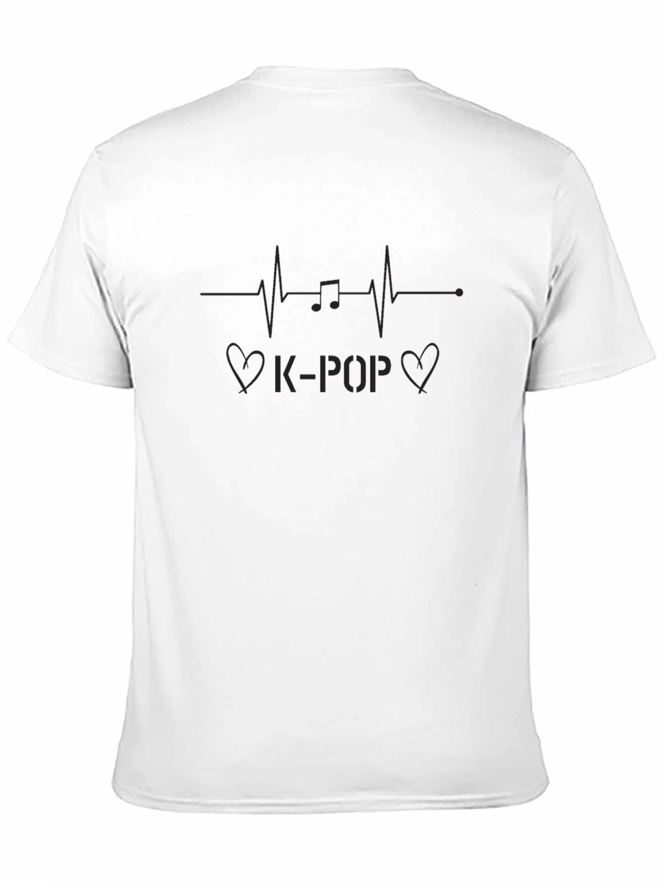 K-Pop Heartbeat Graphic Tee - Trendy Music Lover Shirt